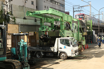 鉄道沿線基礎工事